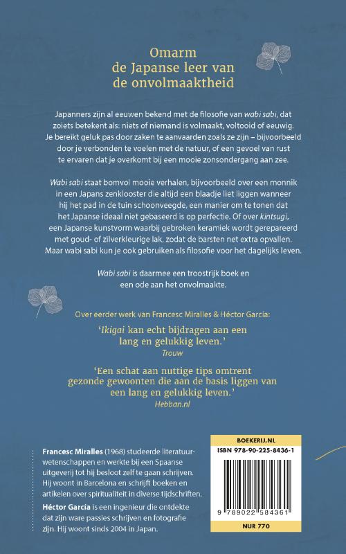 Achterkant van Wabi sabi