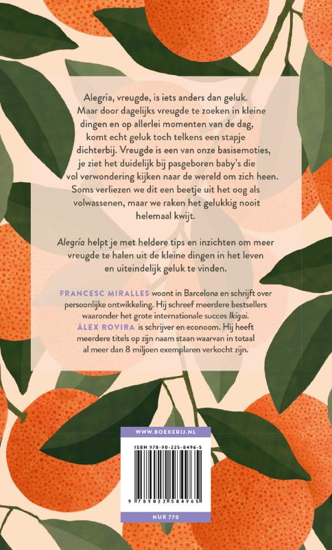 Achterkant van Alegria