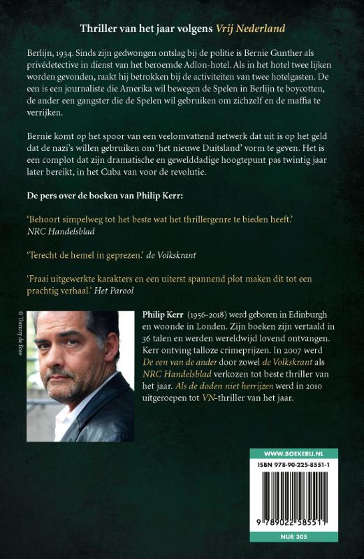 Achterkant van Als de doden niet herrijzen