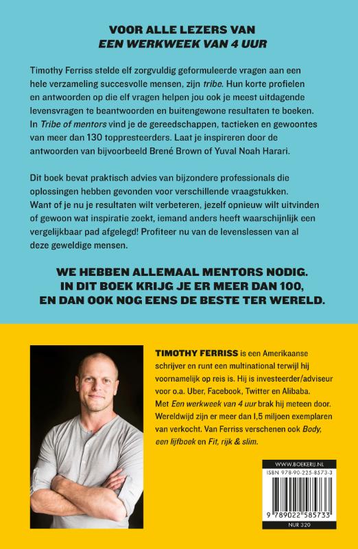Achterkant van Tribe of mentors