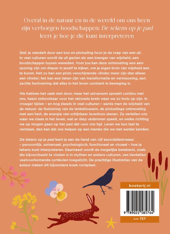 Achterkant van De tekens op je pad