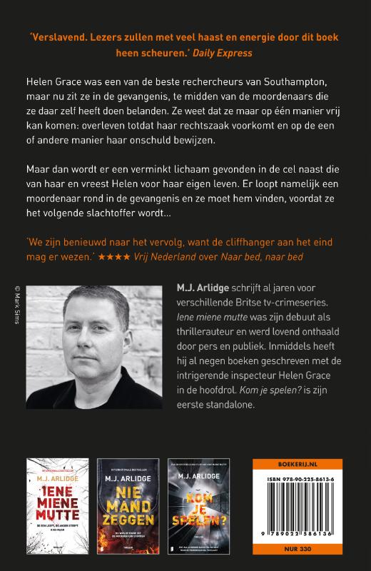 Achterkant van Wie niet weg is