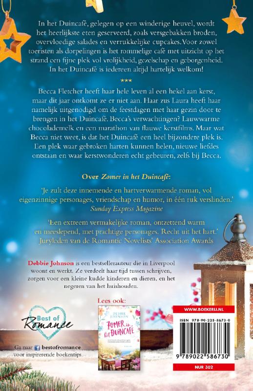 Achterkant van Kerstmis in het Duincafé