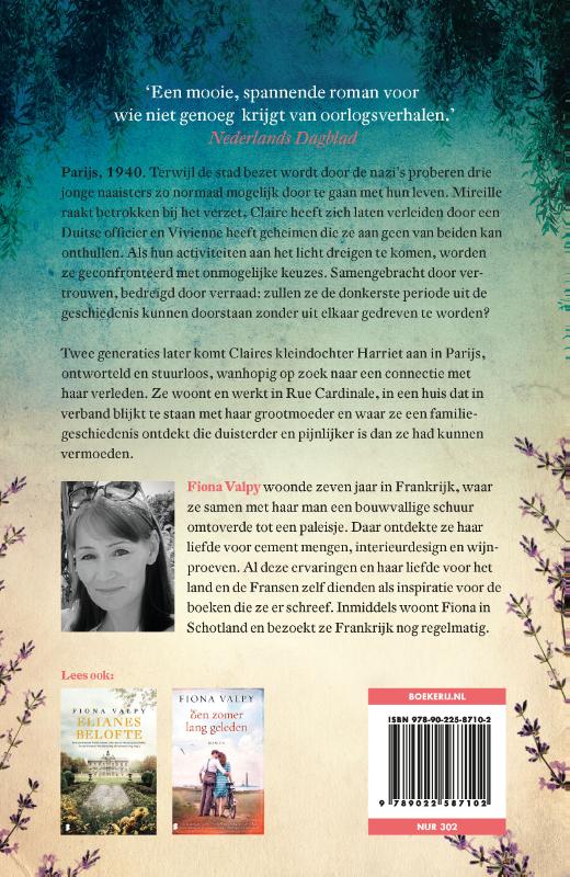 Achterkant van De vrouwen van Rue Cardinale