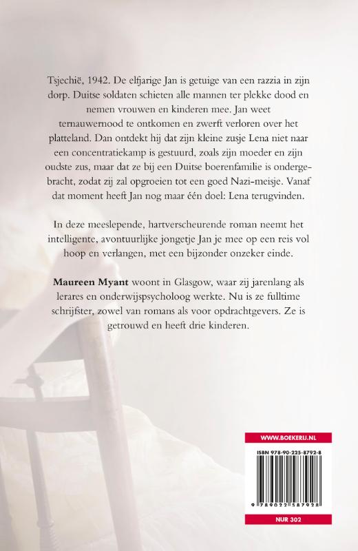 Achterkant van Zoeken naar Lena
