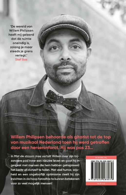 Achterkant van Met de stroom mee