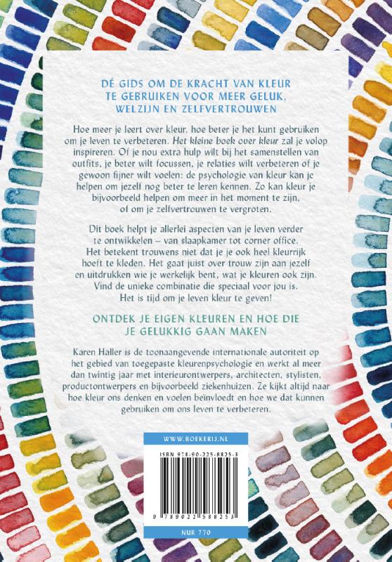 Achterkant van Het kleine boek over kleur