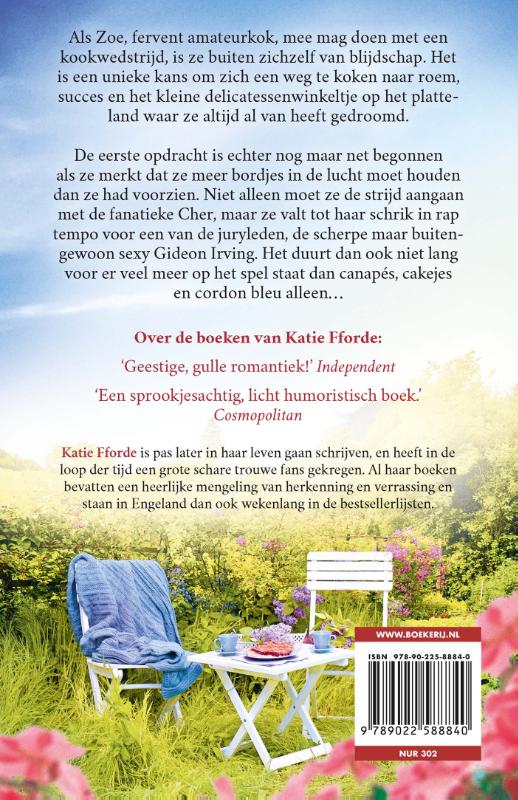 Achterkant van De kers op de taart