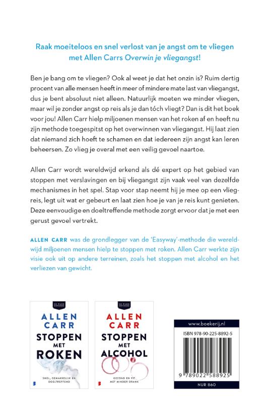 Achterkant van Overwin je vliegangst