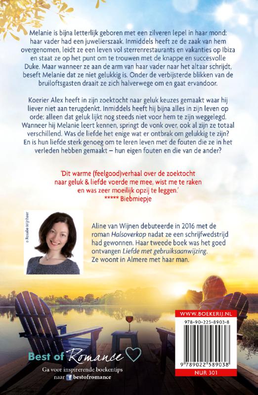 Achterkant van Bestemming geluk
