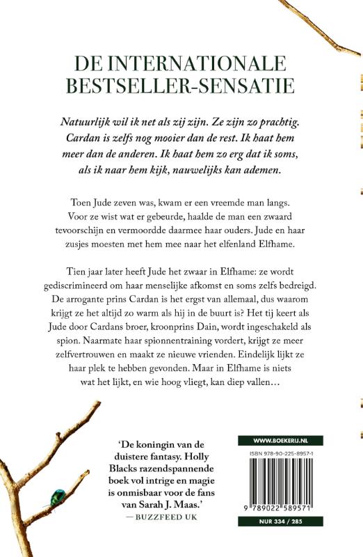Achterkant van De wrede prins