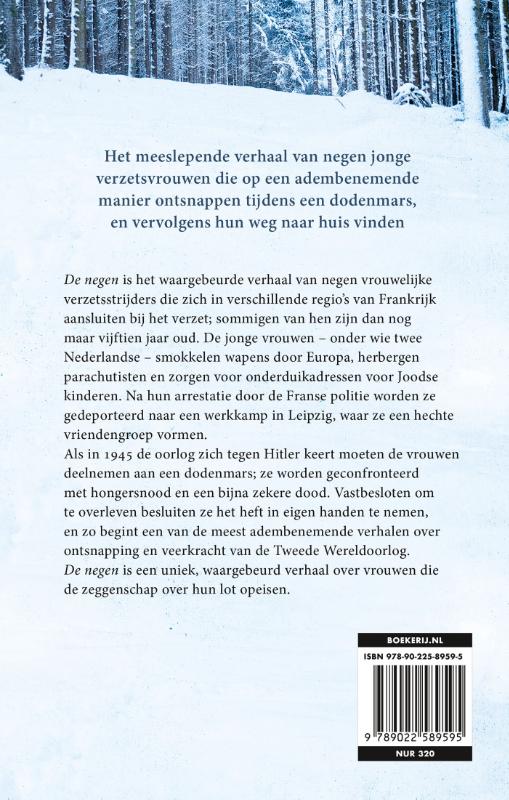 Achterkant van De negen