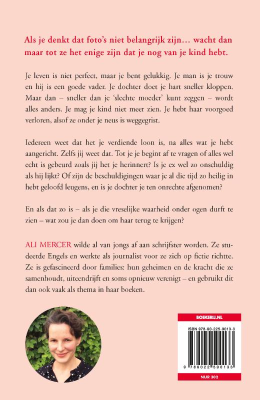 Achterkant van Niet zonder jou