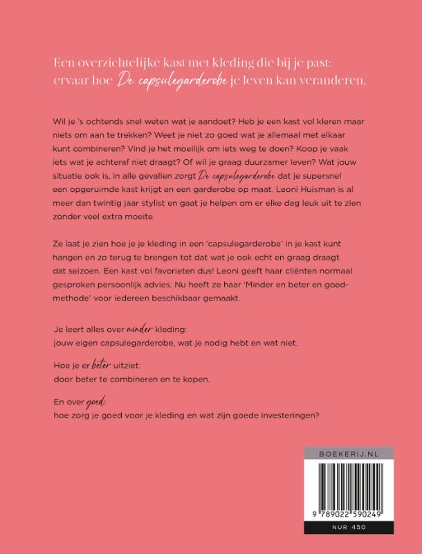 Achterkant van De capsulegarderobe