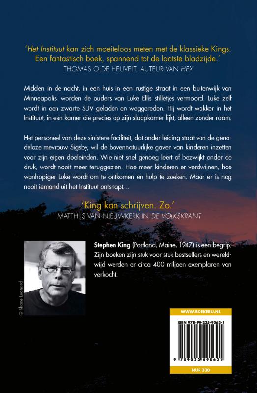 Achterkant van Het instituut