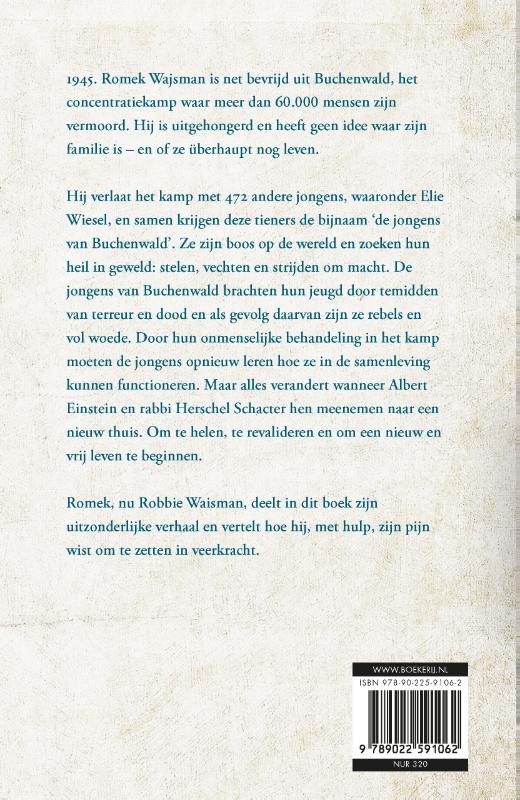 Achterkant van De jongen uit Buchenwald