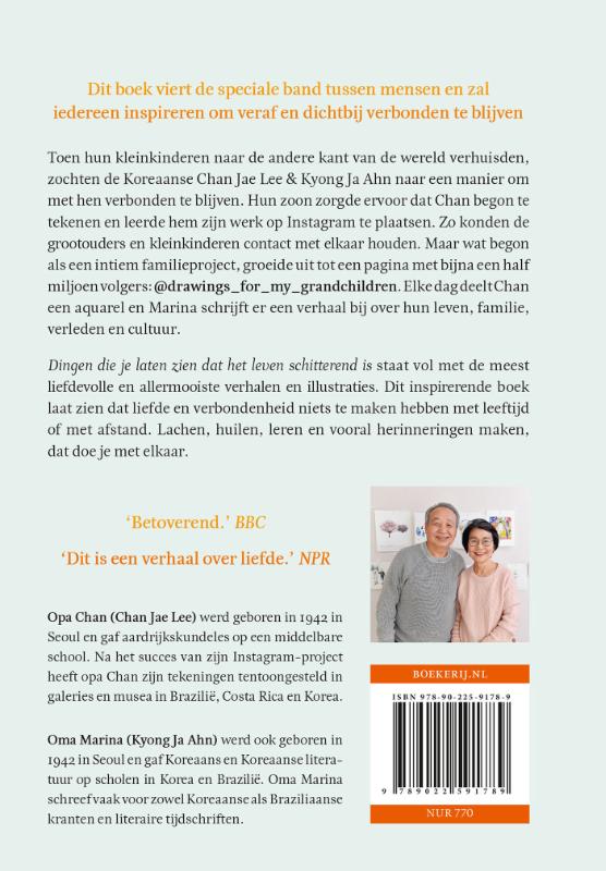 Achterkant van Dingen die je laten zien dat het leven schitterend is