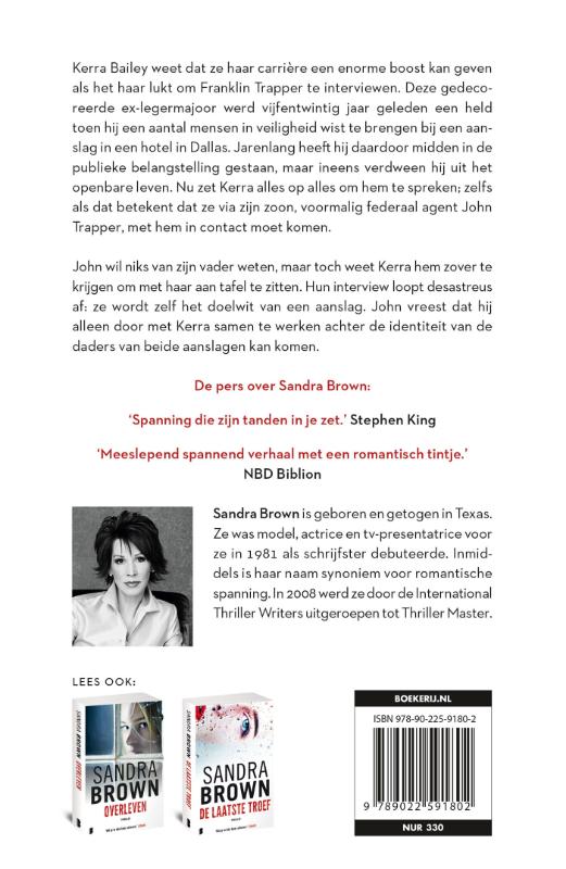 Achterkant van Door het vuur