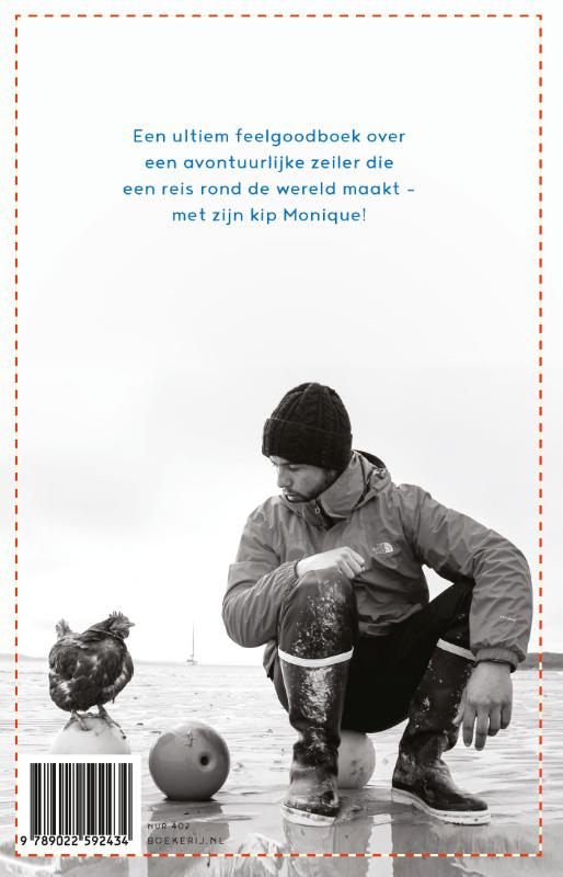 Achterkant van Het fantastische verhaal van de kip die de wereld rond zeilde