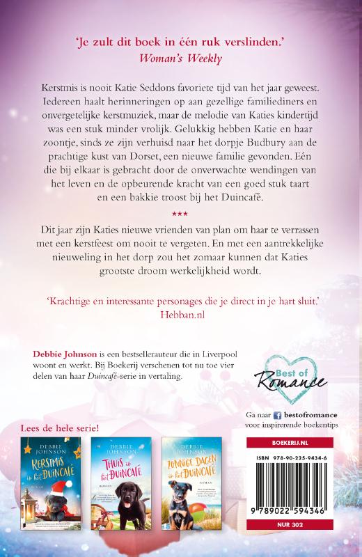 Achterkant van Een kerstcadeau van het Duincafé