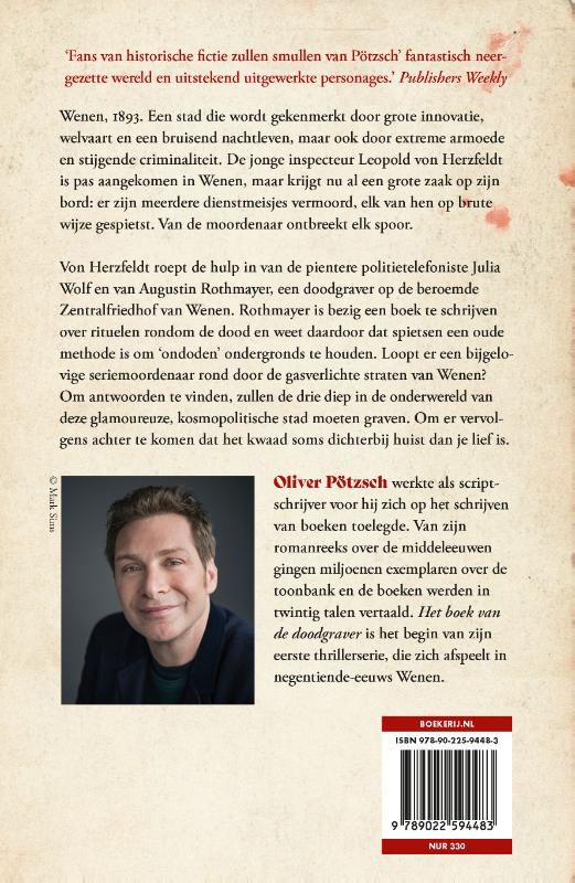 Achterkant van Het boek van de doodgraver