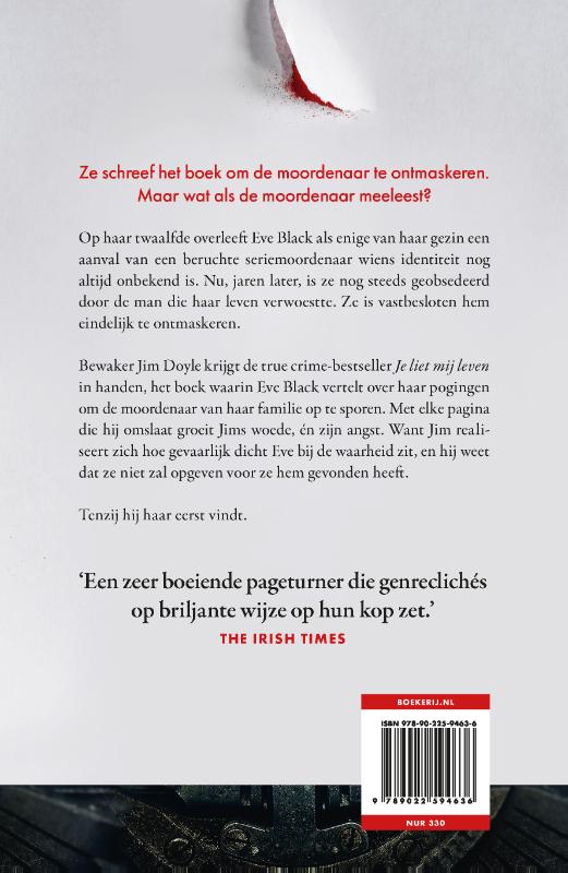 Achterkant van Je liet mij leven