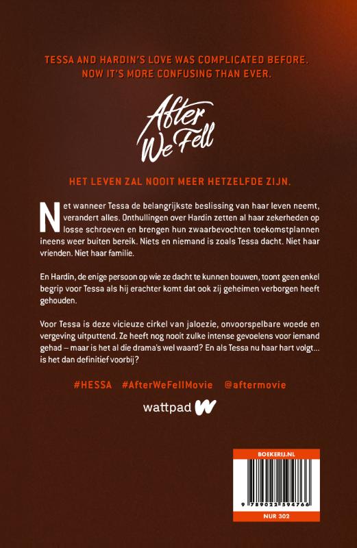 Achterkant van After We Fell