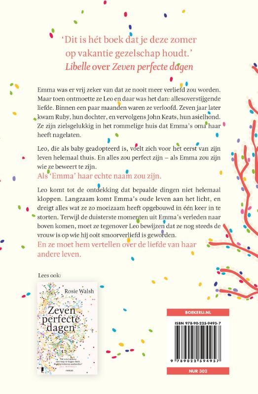 Achterkant van Over Emma