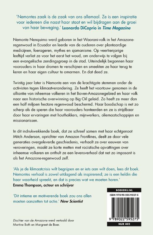 Achterkant van Dochter van de Amazone