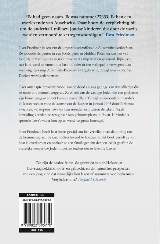 Achterkant van De dochter van Auschwitz