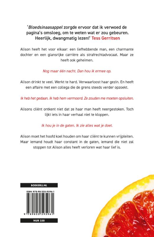 Achterkant van Bloedsinaasappel
