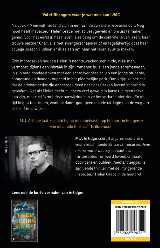 Achterkant van Niemand zeggen