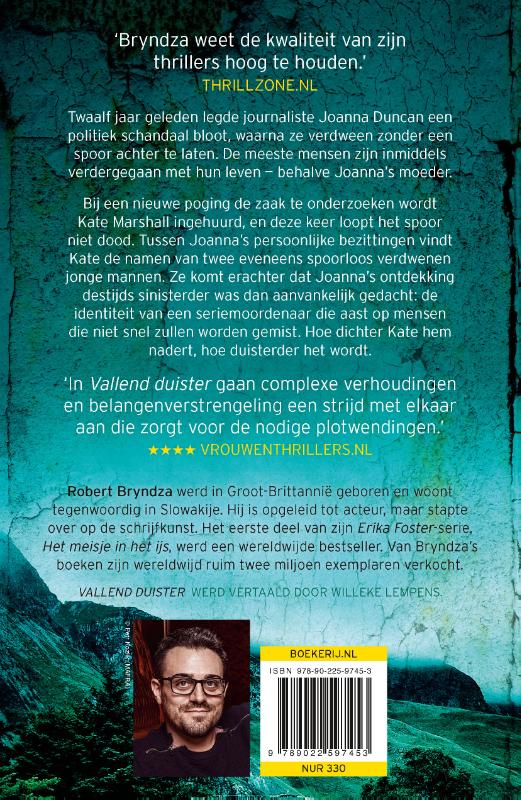 Achterkant van Vallend duister