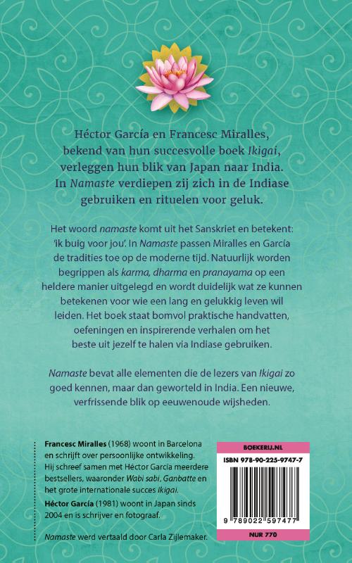 Achterkant van Namaste