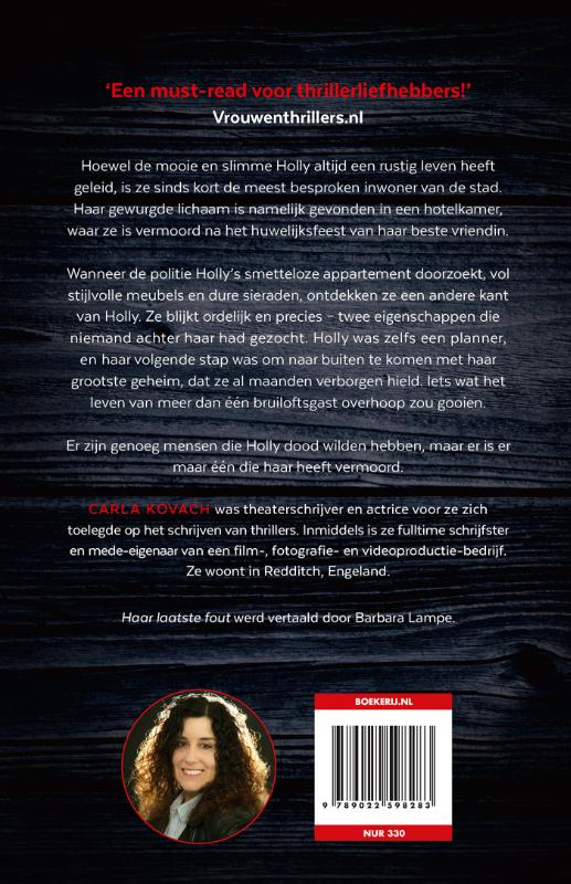 Achterkant van Haar laatste fout