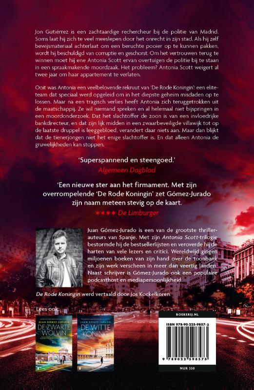Achterkant van De Rode Koningin