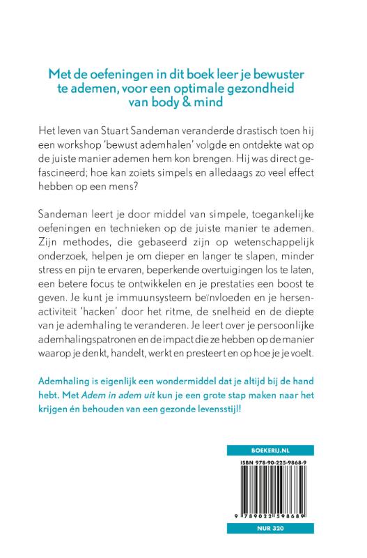Achterkant van Adem in adem uit