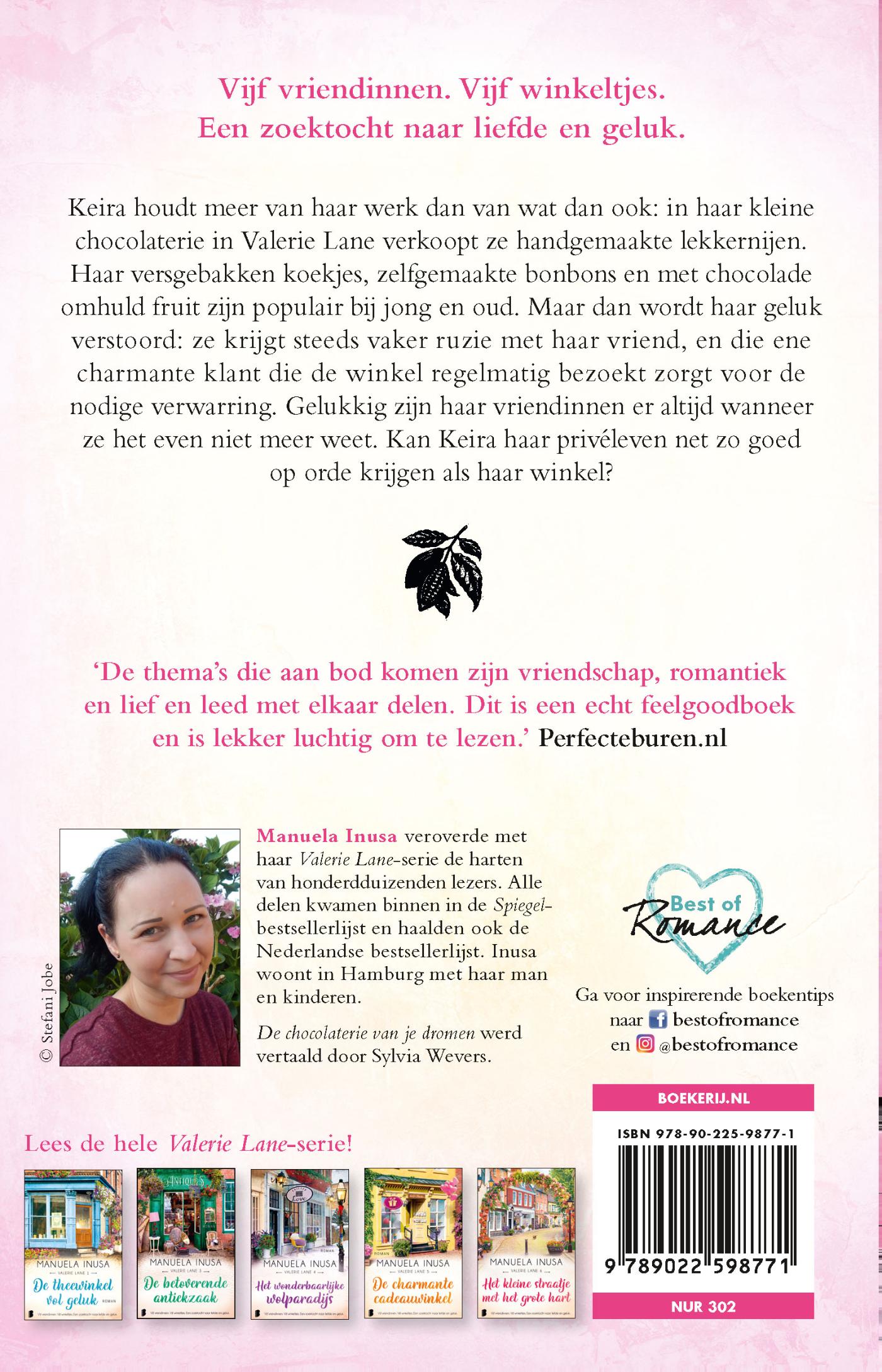 Achterkant van De chocolaterie van je dromen