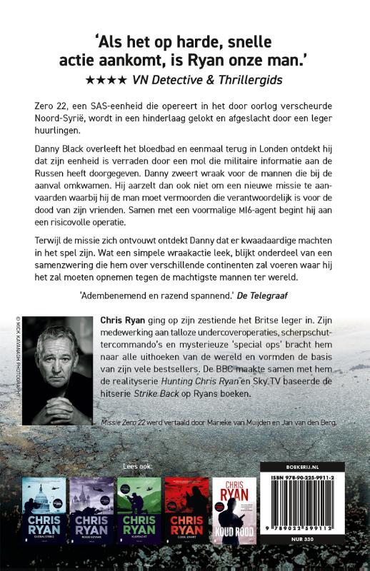 Achterkant van Missie Zero 22