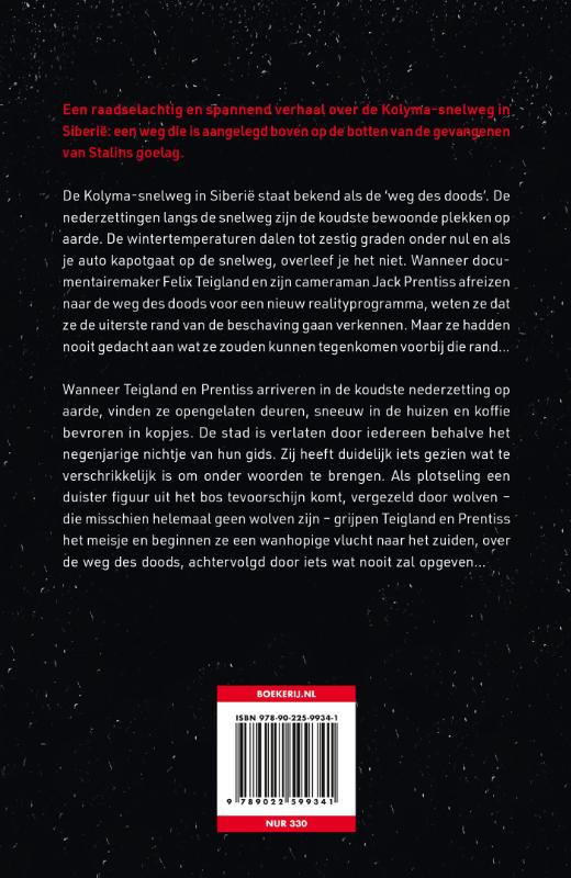 Achterkant van Weg des doods