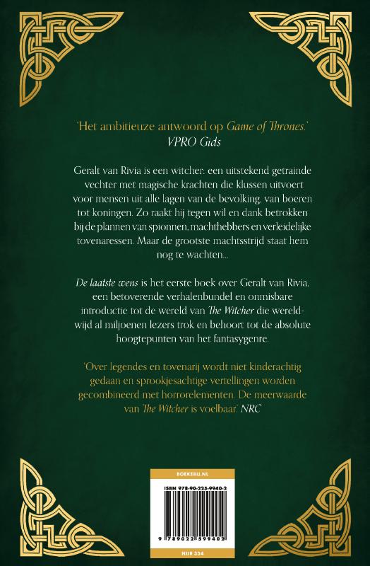 Achterkant van De laatste wens