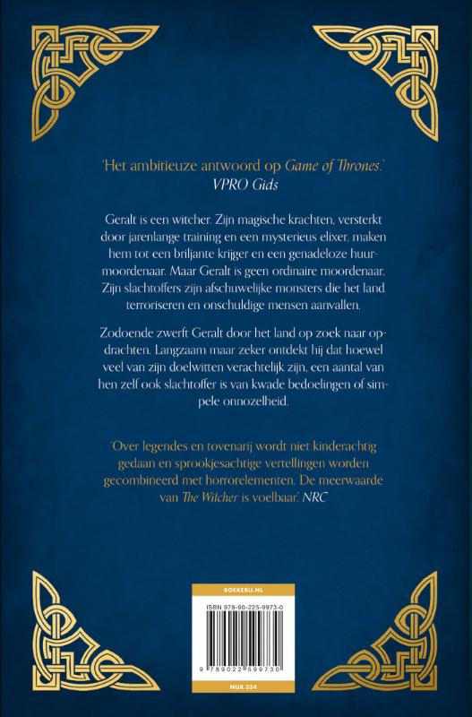 Achterkant van Het zwaard der voorzienigheid