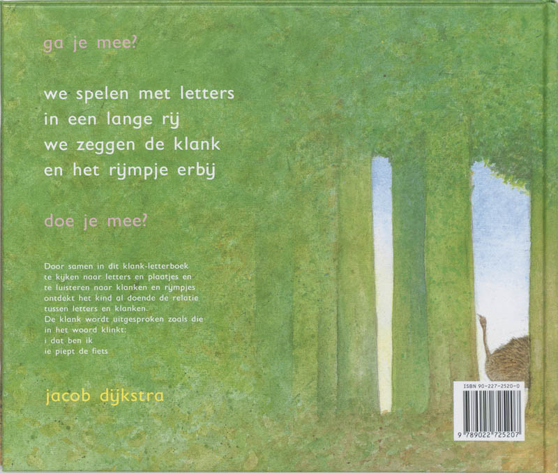 Achterkant van Kijk mijn letter