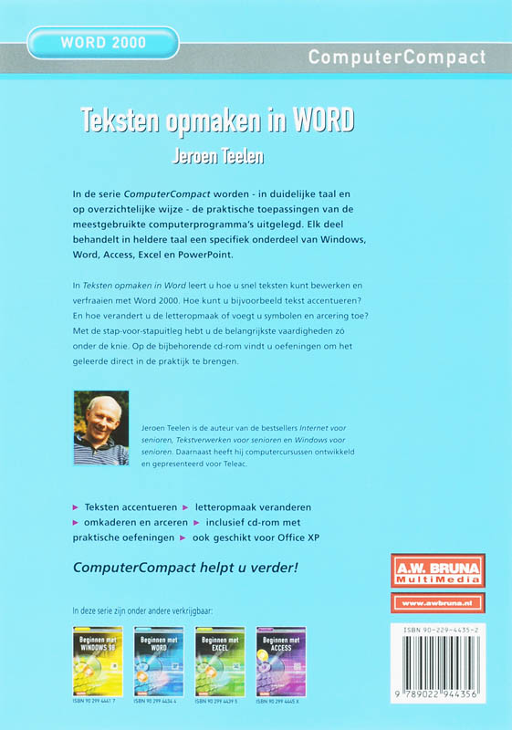 Achterkant van Teksten opmaken in Word