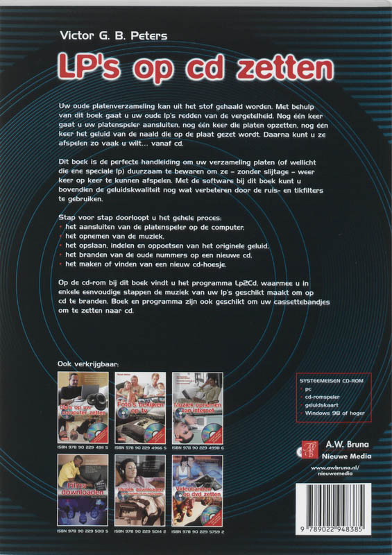 Achterkant van LP's op CD zetten