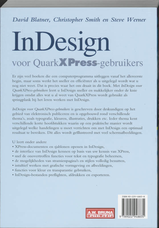 Achterkant van InDesign voor QuarkXPressgebruikers