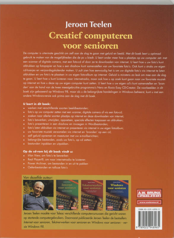 Achterkant van Creatief computeren voor senioren