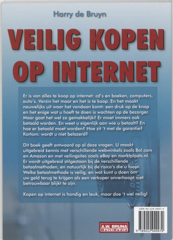 Achterkant van Veilig kopen op internet