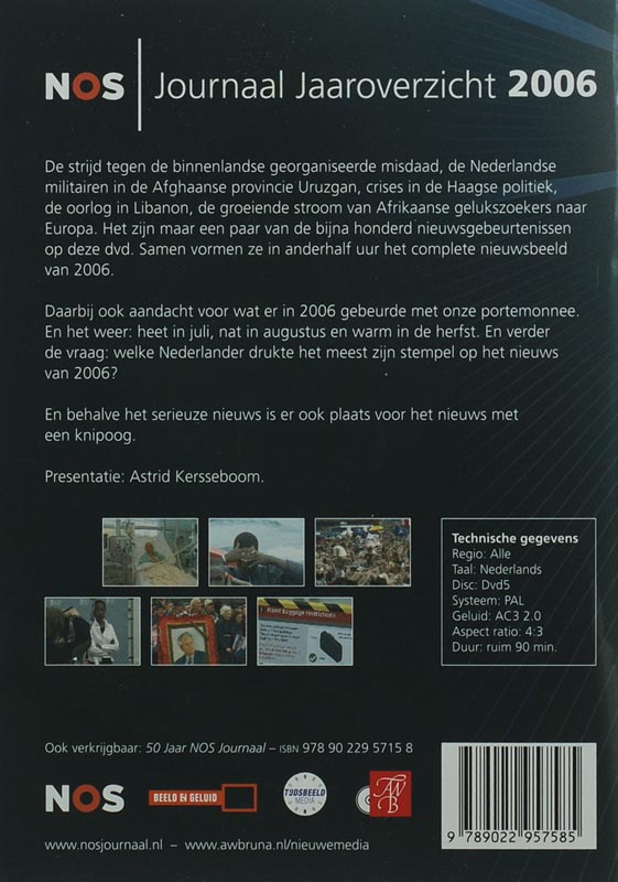 Achterkant van 2006