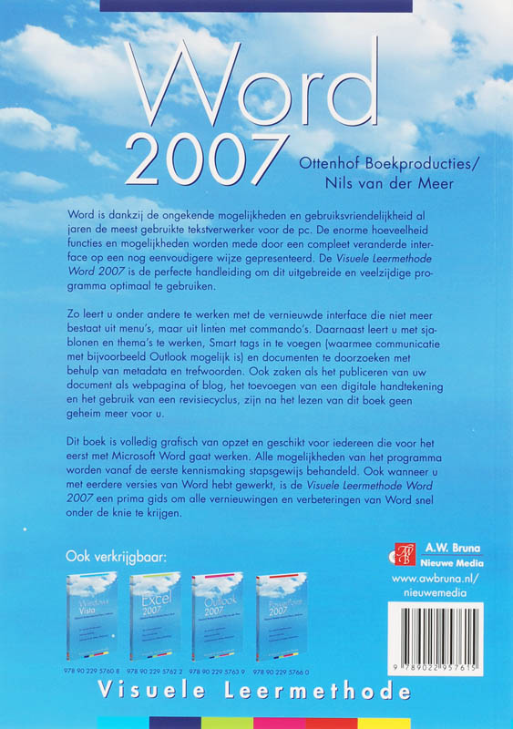 Achterkant van Word 2007